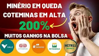 Min&eacute;rio Em Queda! Petrobr&aacute;s em Alta e HCTR11 em Queda Forte Novamente