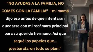 Mi familia quiso robar mi recámara, pero mis papeles destruyeron todo su plan.