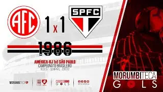 Am&eacute;rica-RJ 1x1 S&atilde;o Paulo - Brasileiro 1986 - Semifinal - Jogo 02 - 18/02/1987