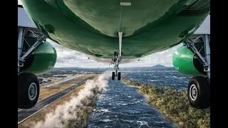 Incredible Flight Moment! Airbus A320neo Lands Perfectly at Amsterdam Airport -4K