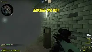 (CSGO) AMAZING OVERPASS ONE WAY