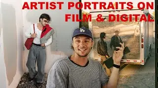 Shooting artist portraits on film and digital in Santa Barbara, California