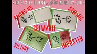 How To Make A Creative Among Us Magical Photo Card With Paper