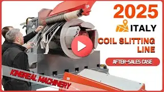 After-sales Case : Steel Slitting Machine In Italy | KINGREAL Coil Slitting Line Project In Italy