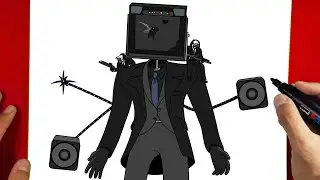 How to Draw Large TV Man Destroyed - Skibidi Toilet 70 (Part 3)