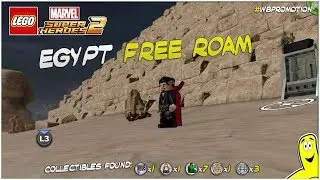 Lego Marvel Superheroes 2: Egypt FREE ROAM (All Collectibles) - HTG