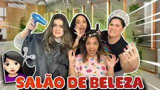 TRANSFORMEI O QUARTO DA MINHA AMIGA EM SALÃO DE BELEZA - (Erros no final)