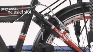 Popal Fun Jet 22 inch Jongensfiets zwart rood