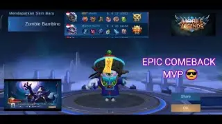 RIVIEW SKIN - CYCLOPS , ZOMBIE BAMBINO ( EPIC COMEBACK + HARD GAME ) - Mobile Legend