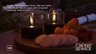 LED Dekoleuchte FLAMME - warmwei&szlig;e LED - Flammeneffekt