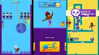 Hitmasters levels 151-160 (gravity mode gameplay) Magic wand weapon / black rapper skin / ios game
