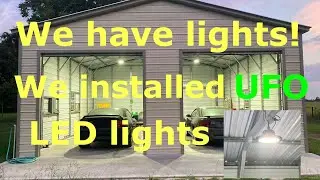 В нашем новом магазине установлены светильники UFO High Bay от Amazon! Какая разница!