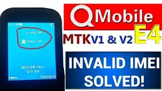 qmobile e4 invalid sim problem solution v1 and v2 done