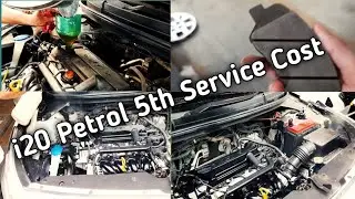 i20 Petrol Elite Sportz 5th Servicing Cost With Bill | i20 5TH service cost #i20 #MenAndMotor