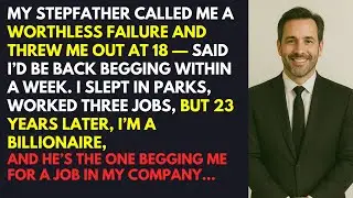 My StepFather Threw Me Out at 18—Now I’m a Billionaire and He’s Begging Me for a Job
