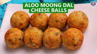 Crispy Aloo Moong Dal Cheese Balls | Cafe-Style Potato Cheesy Balls | Easy Snack Recipe | Chef Ruchi