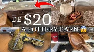 💯 Encontré un Mueble de $20 y lo Transformare en Estilo Pottery Barn 😱