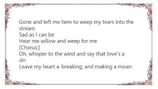Ella Fitzgerald - Willow Weep for Me Lyrics