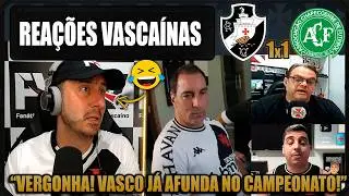 REAÇÕES dos VASCAÍNOS - VASCO 1x1 CHAPECOENSE - EMPATE FRUSTRANTE - VAMOS RIR DO VASCO!