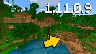 НОВАЯ ДЖУНГЛИВАЯ ДЕРЕВНЯ В MINECRAFT PE 1.11.0.9!