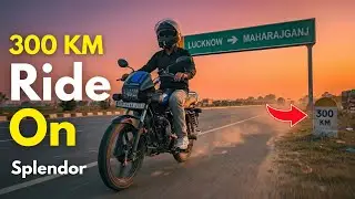Lucknow to Maharajganj 300 KM Bike Ride 🏍️ | Splendor Long Ride | Route, Distance & Experience