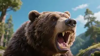 Brave Bear Growl (1) 🐻🎶 | Fun Animal Song for Kids | Nursery Rhyme