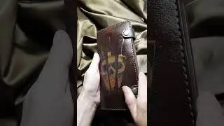 #leatherwallet #wallet #skull #knife #knives #leatherwork #leathercraft