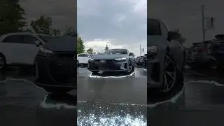 Calgary brought the rain, Audi brought the thunder⚡️ #Audi #etrongt #audietron #cars