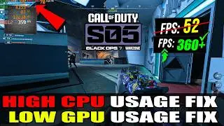 How To FIX High CPU Usage and Low GPU Usage in Warzone (Black Ops 7) (Low FPS) (Season 5) 2026 Guide