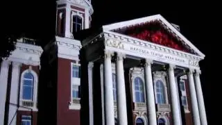3D projection - National theatre, Sofia, Bulgaria