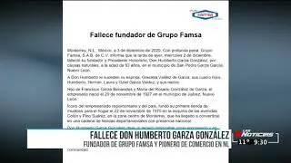 Muere Don Humberto Garza Gonz&aacute;lez, fundador de Grupo Famsa