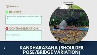 9. Kandharasana (Shoulder Pose/Bridge Variation)