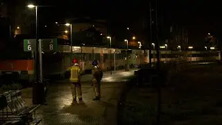 Explosió i incendi a l’estació de Tortosa per la caiguda de la catenària sobre un tren