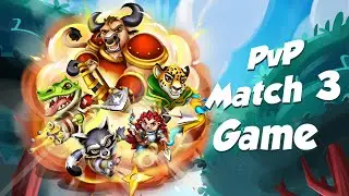 Muzzle Mash PvP Match 3 Game Trailer