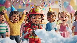 O Bebê Bombeiro do Roblox Molhou o Bolo | Canções Infantis e Rimas para Crianças