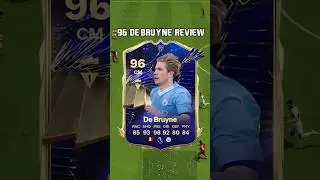 96 De Bruyne Review in EA Sports FC 24 #shorts #short #fc24 #eafc24 #toty #debruyne #mancity