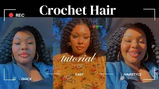 Watch Me Do My Hair || Freetress Joyful Curl || Crochet Hairstyle