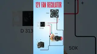 Simple Adjustable 12v Fan voltage Regulator D313 #shorts#viral#ytshorts#youtubeshorts#ndelectronics