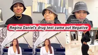 Regina Daniel's shares an emotional story after checking her drug test results at a secure facility.