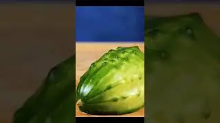 ASMR AI cutting cucumber video. Relaxing and pleasant sound. #asmr #ai #vegetables