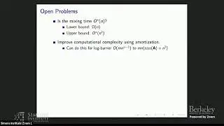 Algorithms for Sampling Convex Bodies