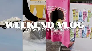 VLOG| PARK, TARGET RUN, BIRTHDAY PARTY, ART CLASS... I'M TEACHING? CRAZY