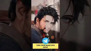 Turn your photos into anime | secret telegram bot #tech #anime #editing