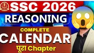 Complete Calendar 📆 All Latest Questions |Concepts and Short Tricks | By Vikramjeet Sir😱