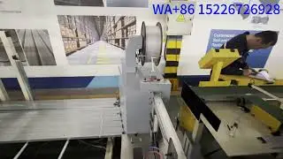 C channel machine equipped with the automatic stacker and bandage packing machine