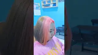 SHOCKING PINK HAIR COLOR #haircut #salonjogja #hairstyle #haircolor #viral