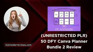 (UNRESTRICTED PLR) 50 DFY Canva Planner Bundle 2 Review + Premium Bonuses
