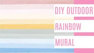 DIY Outdoor Rainbow Mural 🌈