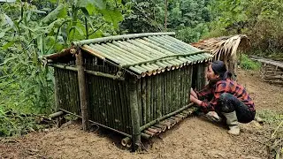A Homeless girl alone  renovating an abandoned house in forest - A amazing transformation