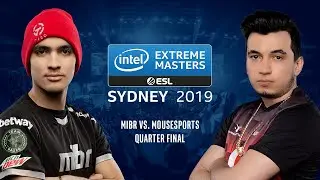 CS:GO - MIBR vs. Mousesports [Mirage] Map 1 - Quarter Final #1 - IEM Sydney 2019